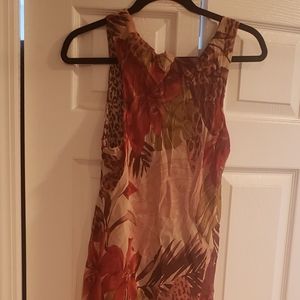 Reversible print dress